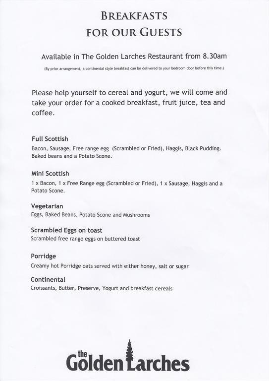 Bed and Breakfast The Golden Larches Lochearnhead Exteriér fotografie